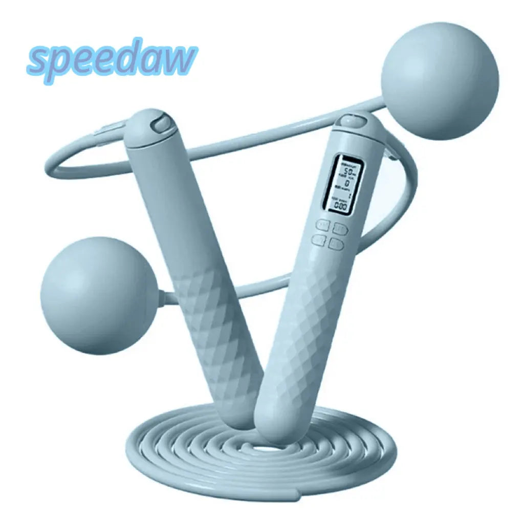Speedaw Smart Cordless Jump Rope - 2026 2-in-1 Jump Rope with LED Screen & Ergonomic Grips for HIIT Cardio, Home Gym & Travel - Unbreakable Design for Ultimate Performance