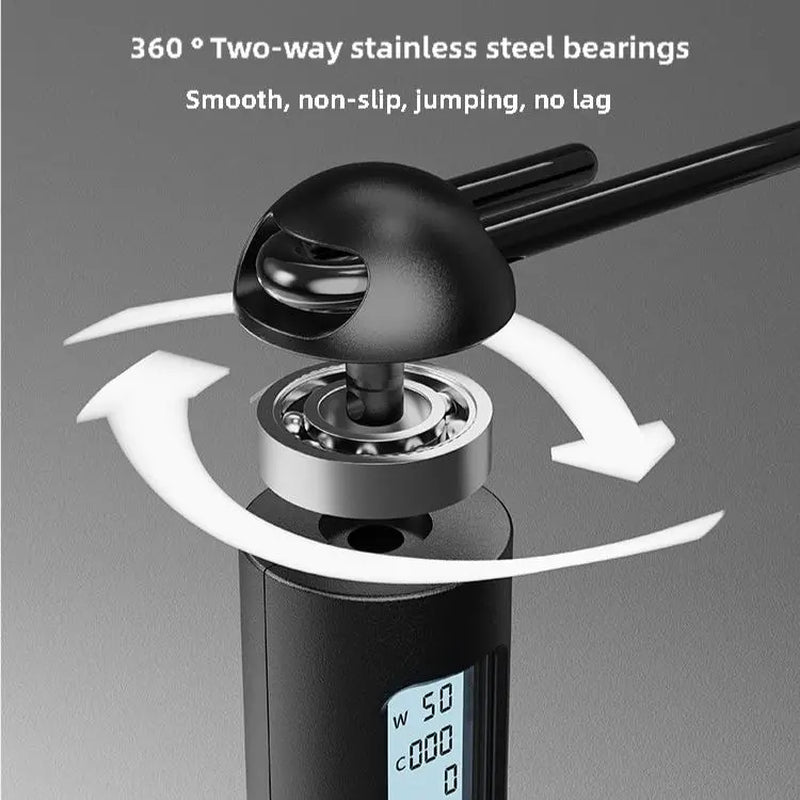 Speedaw Smart Cordless Jump Rope - 2026 2-in-1 Jump Rope with LED Screen & Ergonomic Grips for HIIT Cardio, Home Gym & Travel - Unbreakable Design for Ultimate Performance