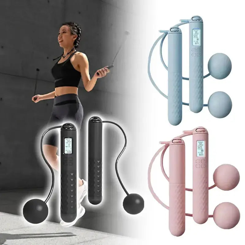 Speedaw Smart Cordless Jump Rope - 2026 2-in-1 Jump Rope with LED Screen & Ergonomic Grips for HIIT Cardio, Home Gym & Travel - Unbreakable Design for Ultimate Performance