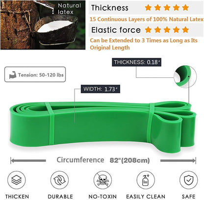 Pull-Up Bands Resistance-Bands Exercise-Bands - Pull up Assistance Bands Workout Bands Resistance for Women Long Resistance Bands Resistance Loop Bands Perfect for Gym Home or Travel