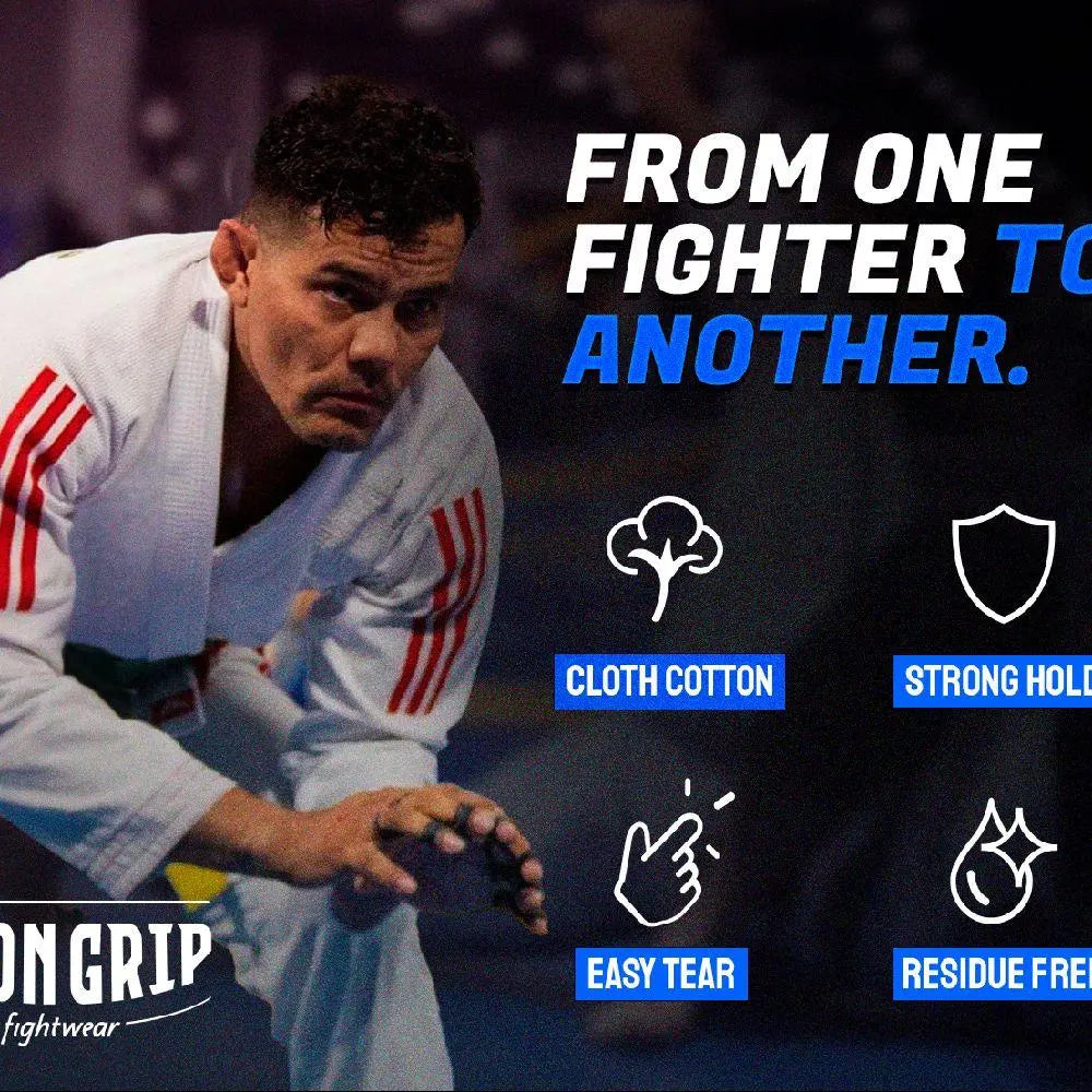 Iron Grip Fightwear Premium Finger Tape Black (0.3 in X 45 Ft) – Jiu-Jitsu & Grappling Athletic Tape Sports Tape