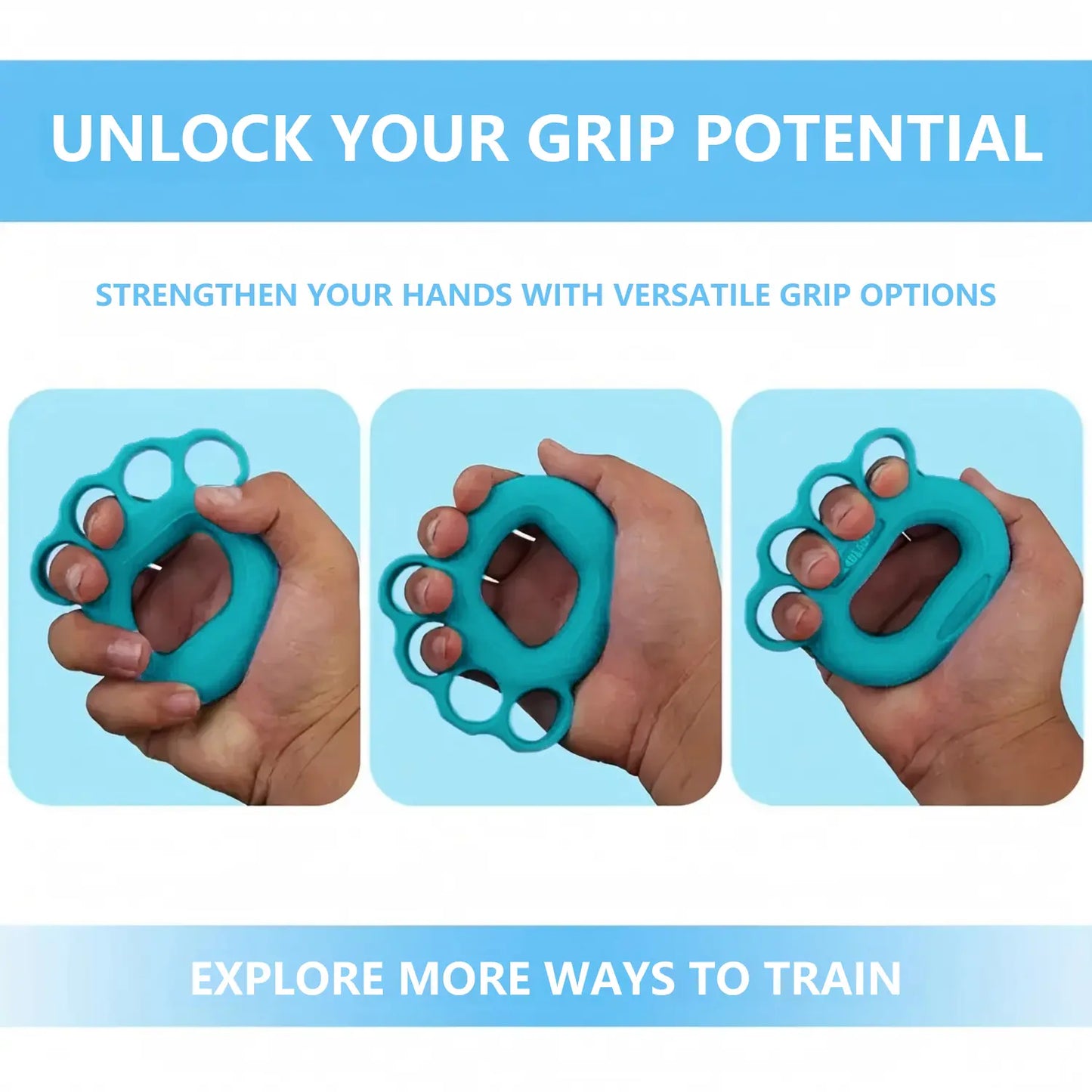 Ultimate Grip Strength Trainer Set - 3-Piece Hand Strengthening Devices for Rehabilitation, Stress Relief & Forearm Power for Men & Women