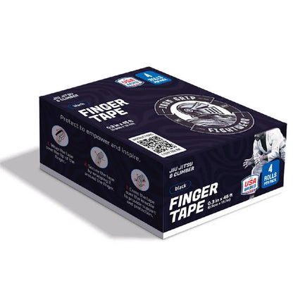 Iron Grip Fightwear Premium Finger Tape Black (0.3 in X 45 Ft) – Jiu-Jitsu & Grappling Athletic Tape Sports Tape