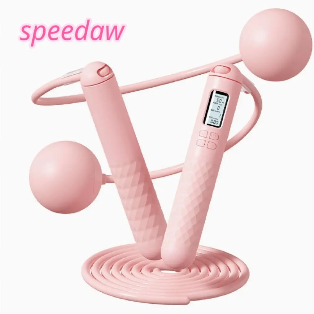 Speedaw Smart Cordless Jump Rope - 2026 2-in-1 Jump Rope with LED Screen & Ergonomic Grips for HIIT Cardio, Home Gym & Travel - Unbreakable Design for Ultimate Performance